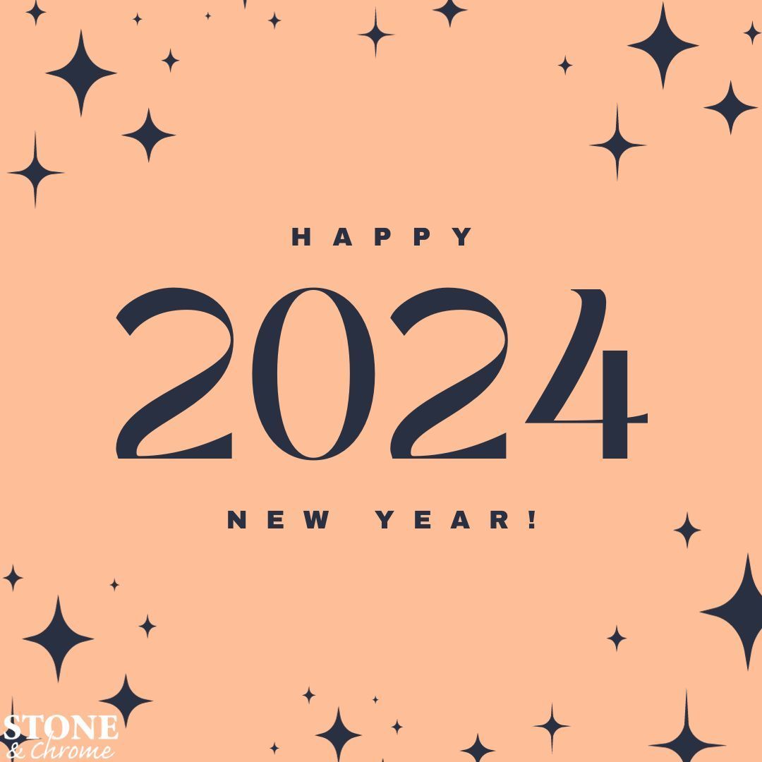 ✨Happy New Year ✨ Thank you for all the support in 2023 ❤️ We look forward to seeing you in 2024! --- 📧 enquiries@stoneandchrome.com 💻 stoneandchrome.com 📞 01276 61000