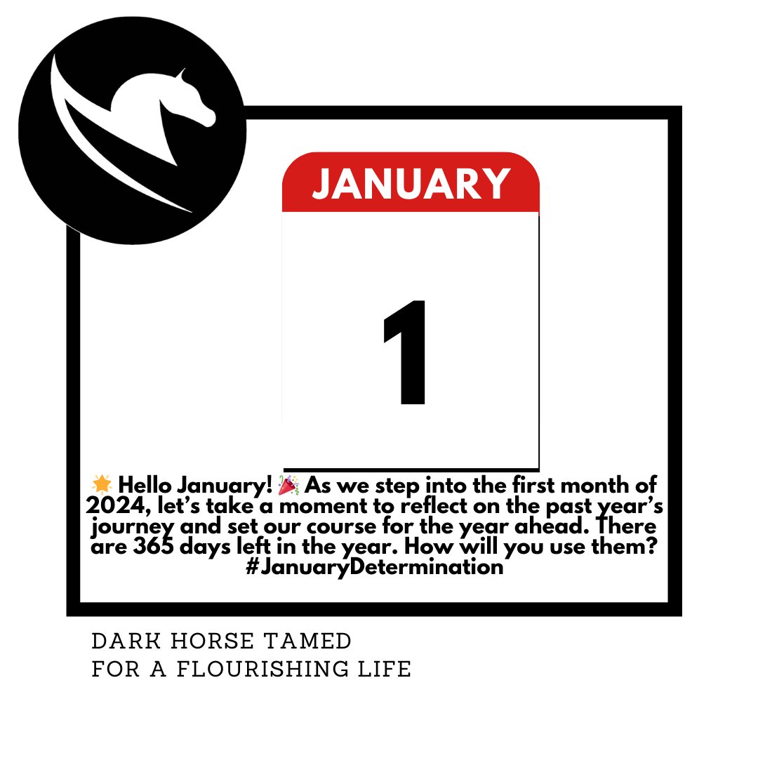 DarkHorseTamed's tweet image. Let's make January a month of purpose and commitment, laying the foundation for a year filled with accomplishments and growth. 🌠 #JanuaryReflection #NewYearGoals #2024JourneyBegin