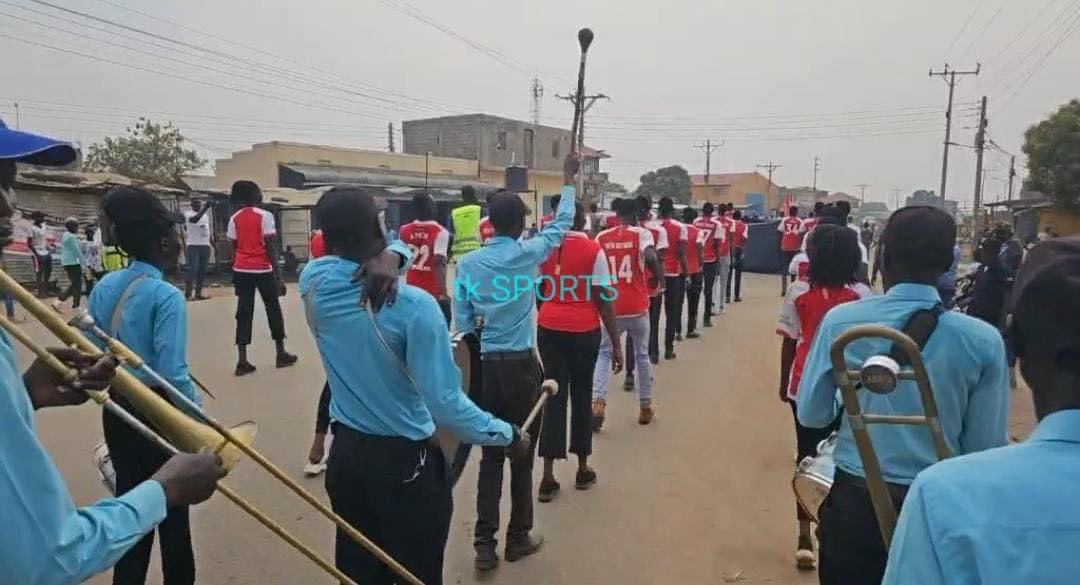 Tuombuk's tweet photo. Arsenal #SouthSudan annual parade!
@arsenal 
@premierleague https://t.co/mjhUErftJa
