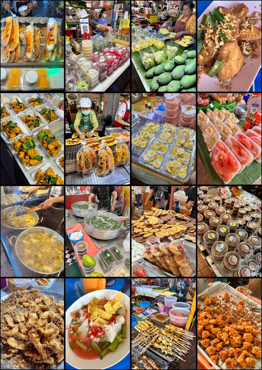 Day 1 (2024): visited a local market in the outskirts of Bangkok and had so much good food to eat. Such a wide variety of amazing tastes. Thai food prepared at its grassroots is always fantastic 😎💙