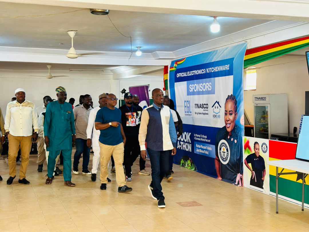 iharunaiddrisu's tweet photo. I led Tamale MPs to visit the Guinness world Record cook-a-thon attempt by chef Failatu Abdul Razak in Tamale to encourage her to break the record. https://t.co/xiBo2VUpzC