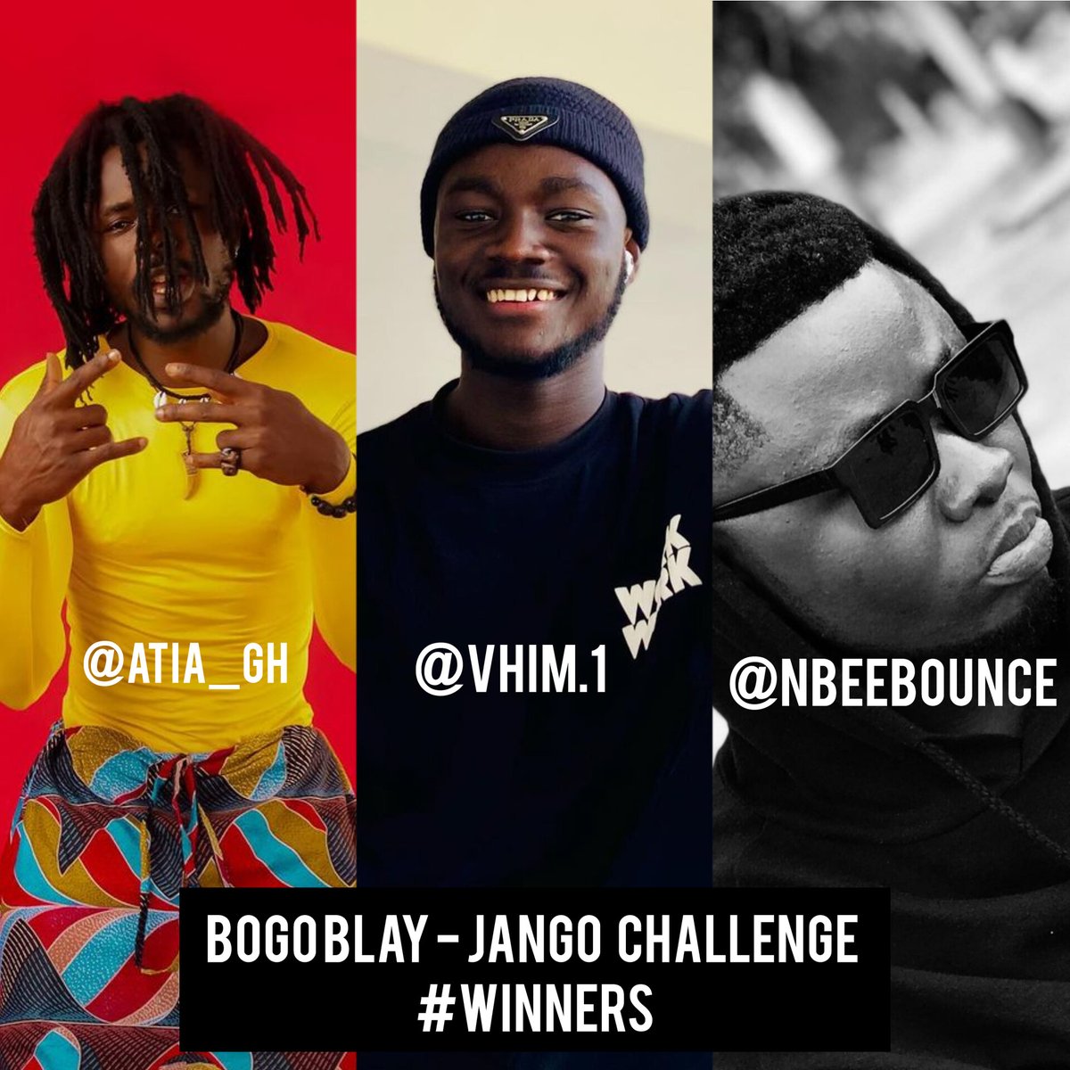Bogoblay_'s tweet image. Happy new year Familee🎉
Today We start the year by announcing our winners on the #JANGO Challenge 
Let&apos;s reach out to them now.
Thank you!❤️
#Hamdu