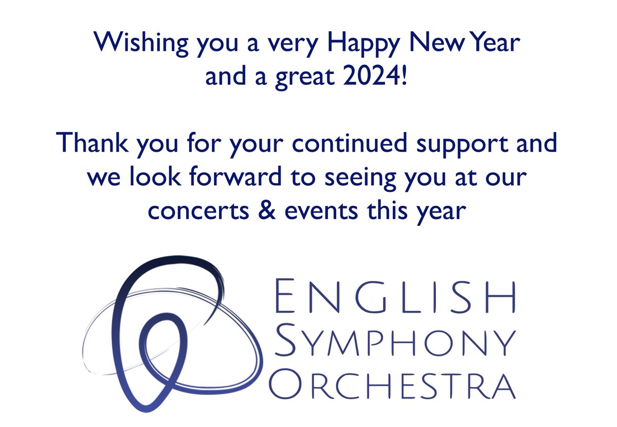 English Symphony Orchestra (@EnglishSymphony) on Twitter photo 2024-01-01 12:15:26