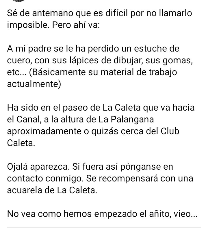 Se agradece RT de colaboración. ¡Gracias!