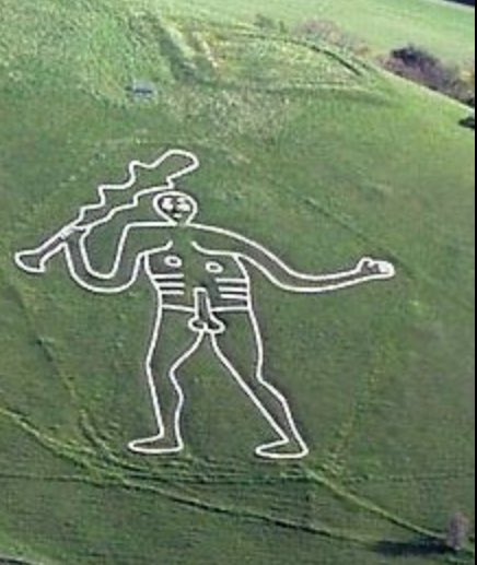 'Cerne Abbas Giant: has the mystery been solved?' The suggestion is that it turns out NOT to have been an advertisement for the 1993 drama FREE WILLY after all. #cerneabbas
