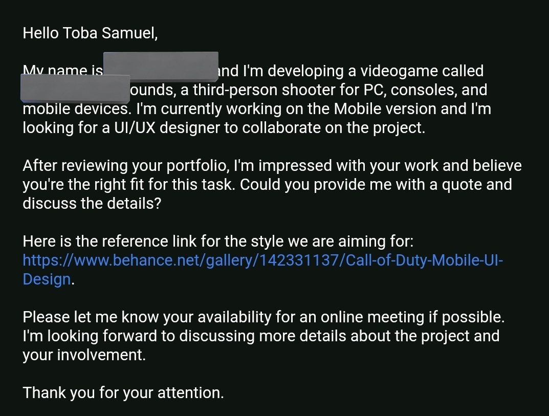 Olatoba9's tweet photo. Hmm, 

So I did this last year right after a bad sad rejection. 

I decided I wasn't applying anymore until I was ready, which should be by the end of Q1 2024 😅, and yet everyone was looking for me🕴.

They found me via Emails, Discord, telegram, whatsapp,  TWITTER!!

A 🧵🕴. https://t.co/0t7M0X1PHS