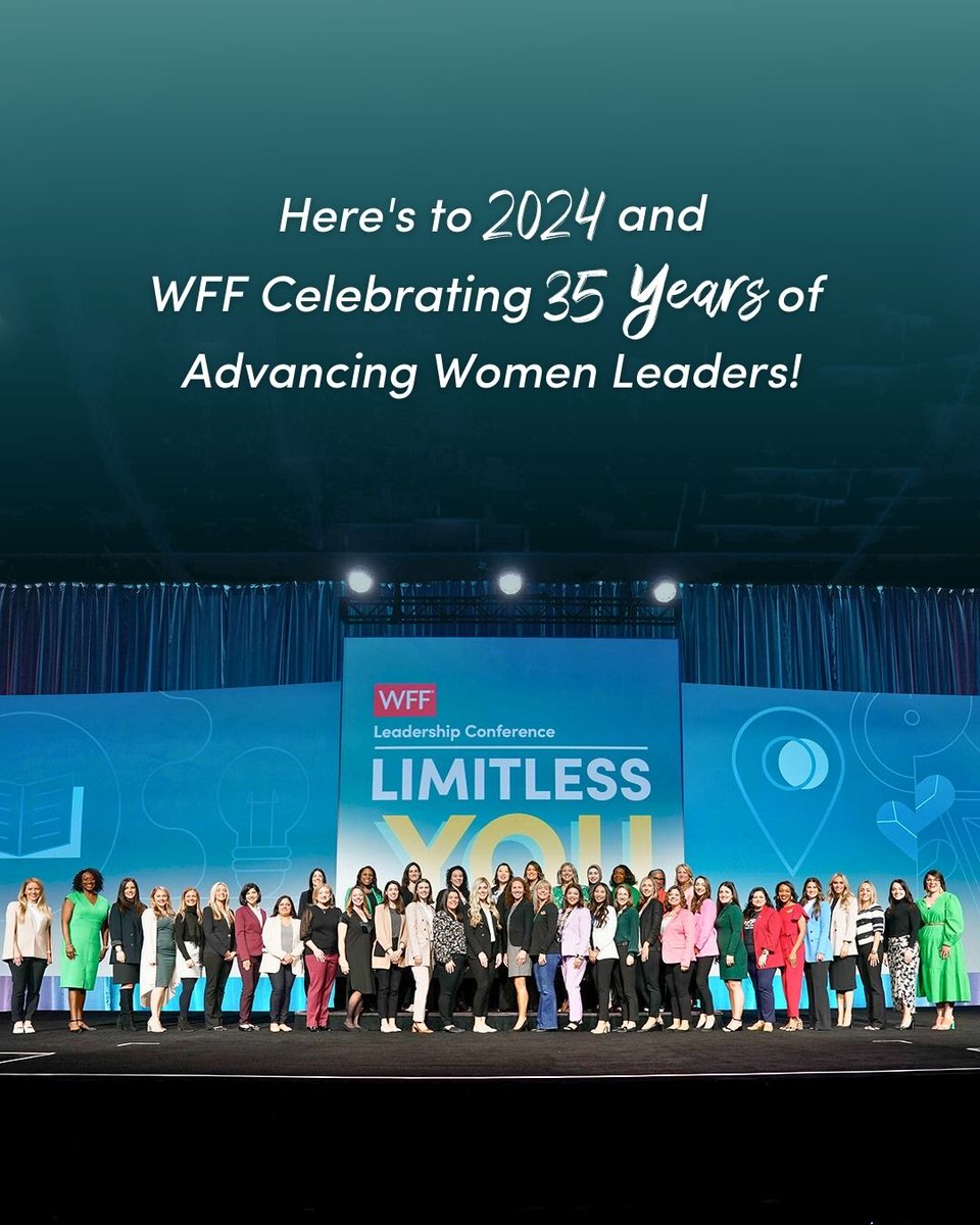 A heartfelt toast to 2024, the year WFF celebrates 35 years of advancing women leaders. We're so grateful for the moments that have shaped us and looking forward to another year of being #LimitlessTogether!🎉