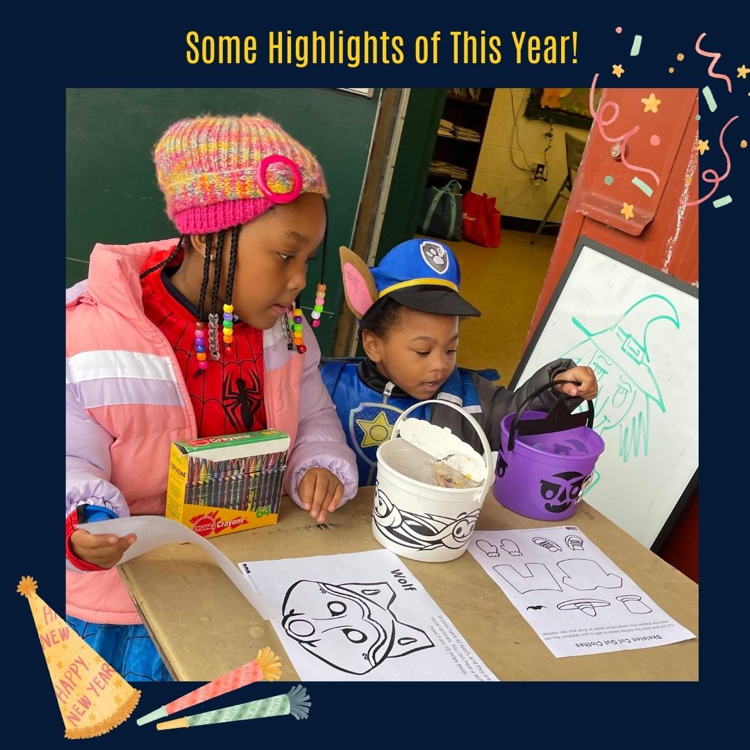 HAPPY NEW YEARS!!✨🎉 Heres to ringing in 2024 with joy and hope! We are so grateful that we were able to spend another year making a difference in our #philly communities by sharing the love of art with our students 🫶 #nye2024🥳 #communitysupport #loveartsphereinc