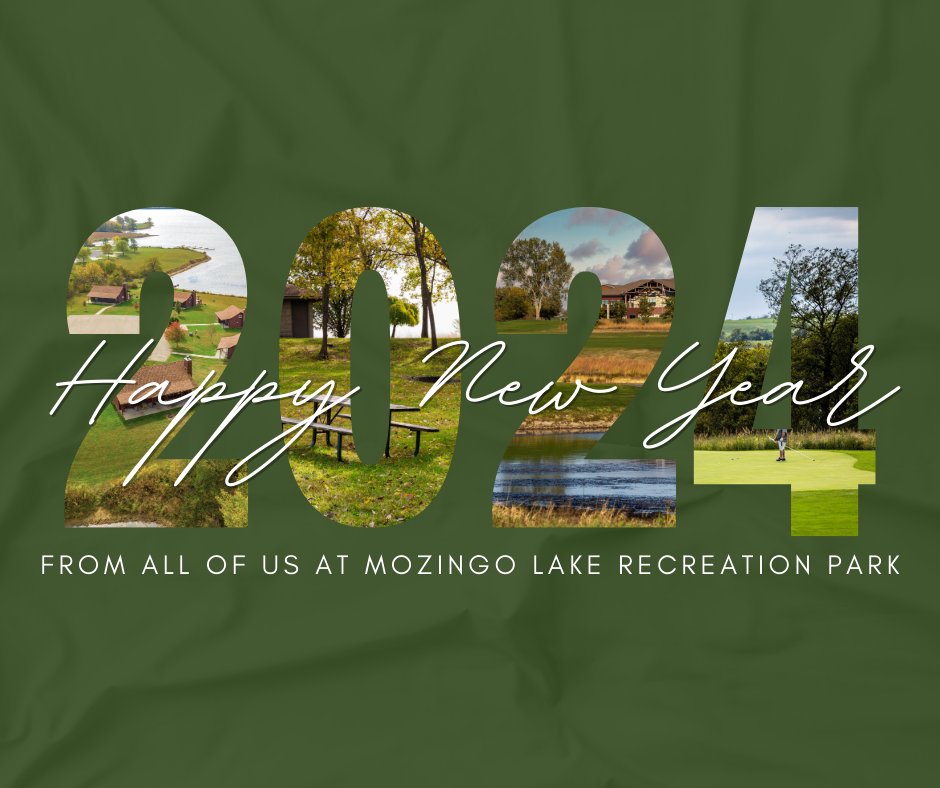Cheers to the New Year!🎉✨ Please note that Mozingo Lake's offices, Golf Pro Shop, and Information Booth will be closed today for New Year's Day. We'll be back on January 2nd. We wish you a fantastic start to 2024! 🥳