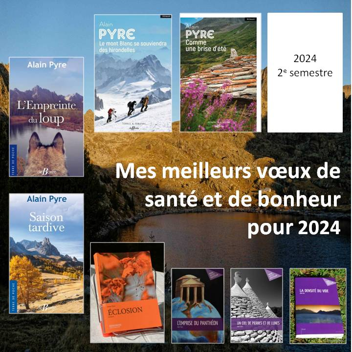 AlainPyre's tweet image. Je vous souhaite à toutes et à tous une très belle année 2024.

#editionsdeboree #voeux #montblanc #montagne #romans #maurienne #maurienne #bretagne #savoie #montblanc #chamonix #livres #alpes#ski #bonnevalsurarc