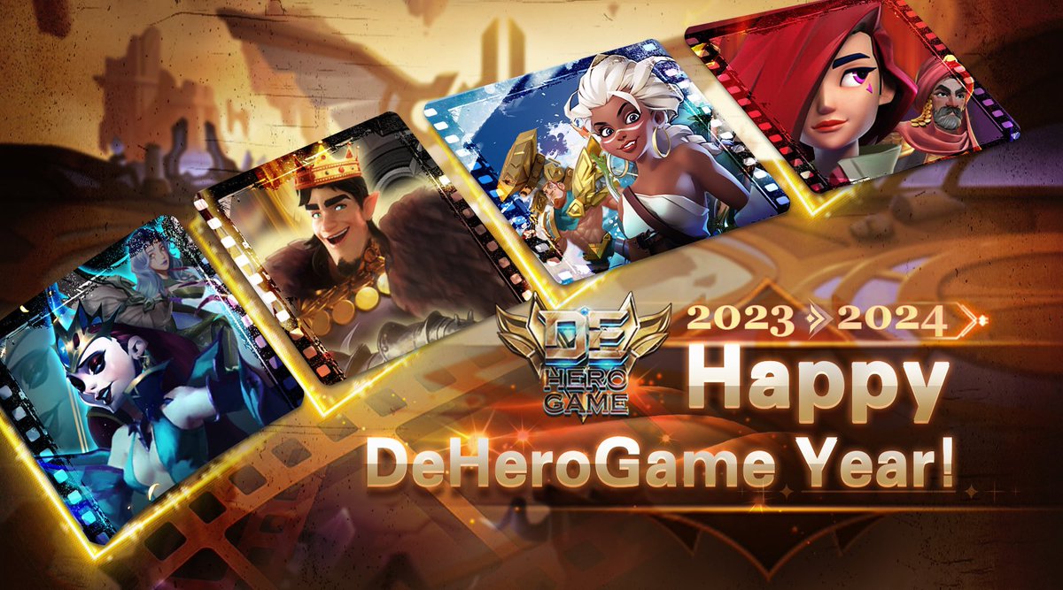 🍾️🍾️Happy DeHeroGame Year🎉🎉 2️⃣0️⃣2️⃣3️⃣>>>>>>>2️⃣0️⃣2️⃣4️⃣ Gamefi Year🔛 More excitement, joy, and challenges are waiting for u! Are you ready? #GameFi #2024NewYear