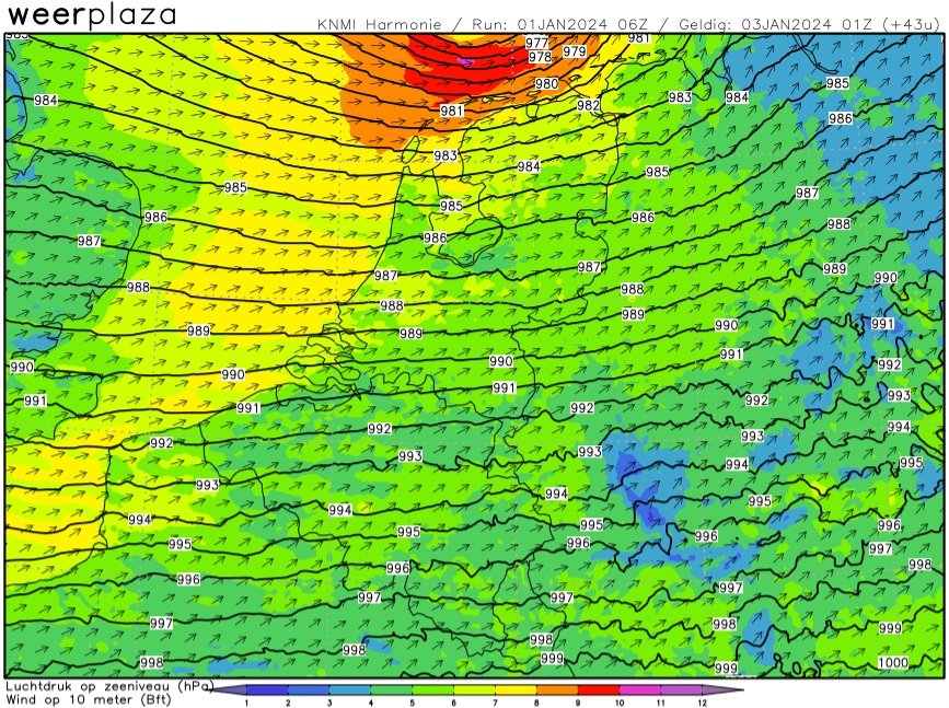 MeteoRoodescho1's tweet image. Morgenacht #onstuimig  langs de Noordkust kans op #storm en #zeer zware #windstoten