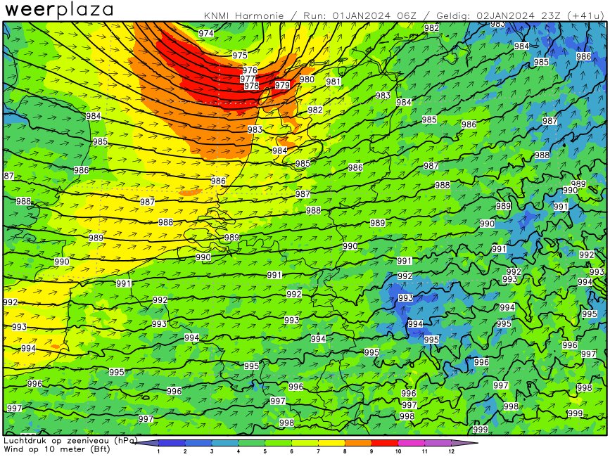 MeteoRoodescho1's tweet image. Morgenacht #onstuimig  langs de Noordkust kans op #storm en #zeer zware #windstoten