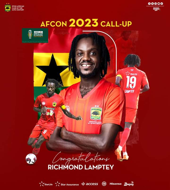 Congratulations @RichmondLampt8  on your Black Stars Call Up for #AFCON2023 you truly deserve this, go make us proud Champ. 

#AKSC #Fabucensus #Kotoko4All