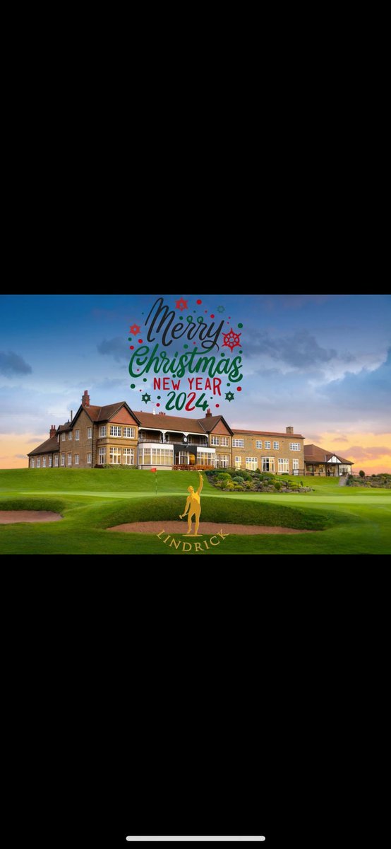 Everyone @LindrickGC wishes you a Happy New Year and all golfing success in 2024. #golf #golfclub #golfcourse #NewYears2024