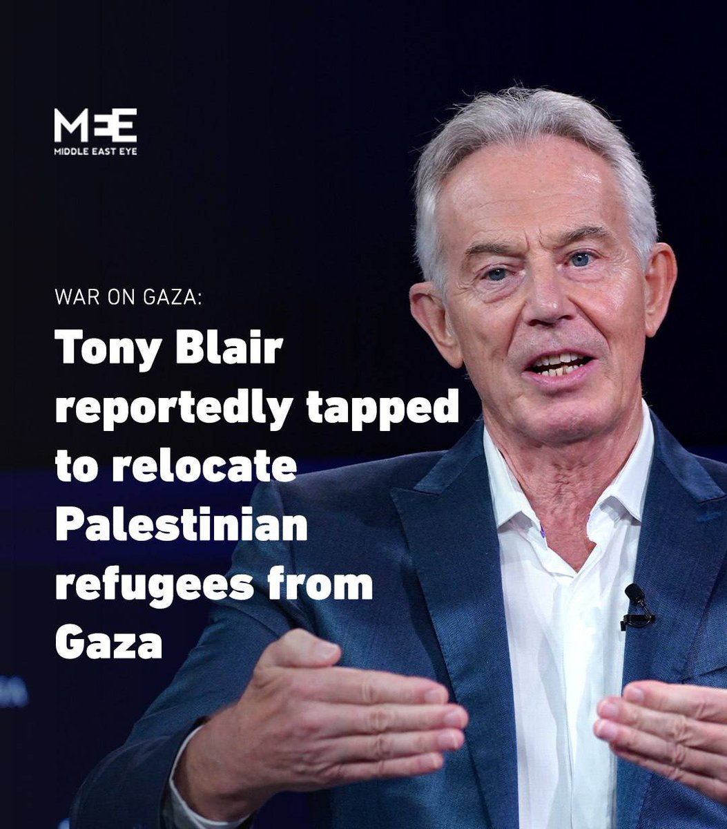 How about getting Israel out of Gaza and allowing Palestine to be a free state? There'd be fewer refugees if there were fewer war criminals like Blair and Netanyahu. #Israel #Palestine #Blair #WarCrimesbyIsreal
