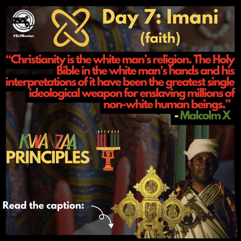 Day 7 Happy New Year! ✊🏿 Imani (faith) How will you uphold your faith in the new year? #kwanzaaprinciples #imani #wethepeople #abolition #blackbostonians #wethenorth #blackliberation #blm #blacklivesmatter #blmboston
