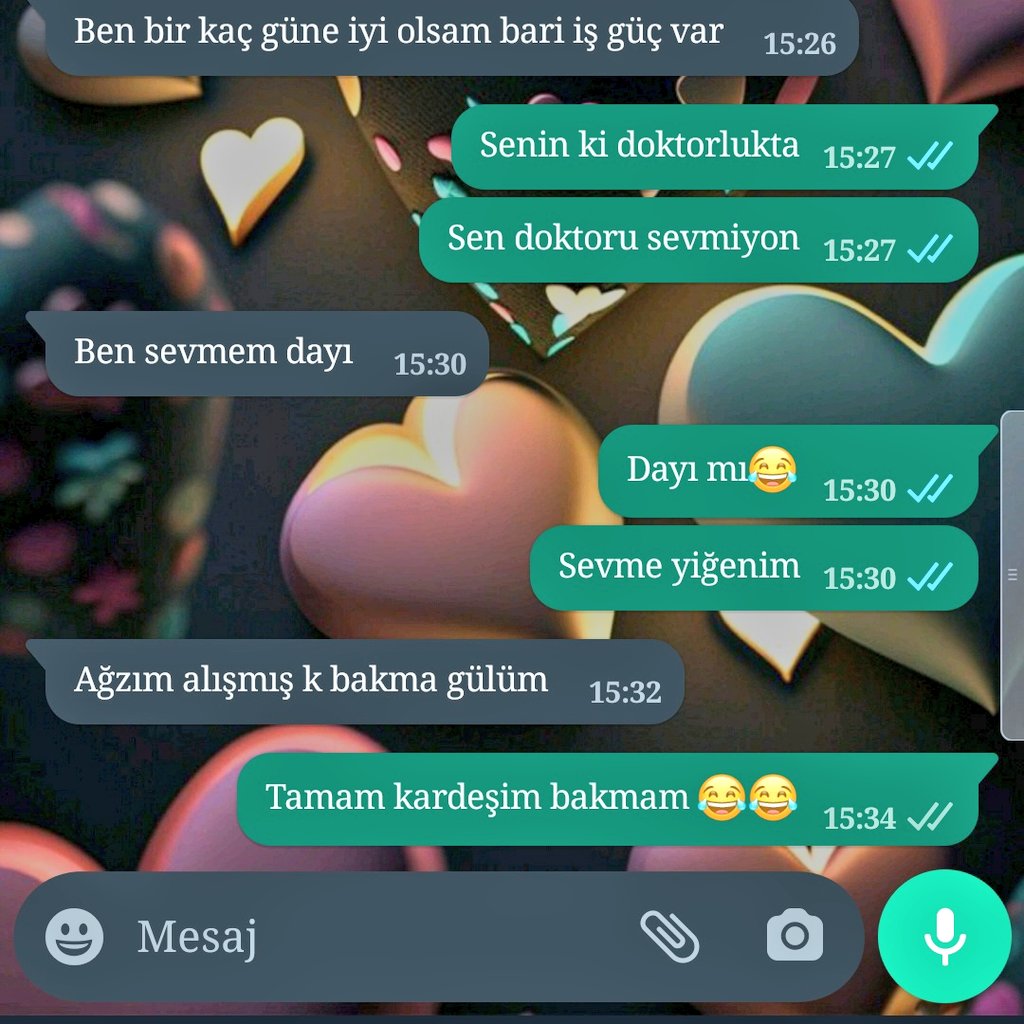 Sevgilim bana dayı dedi 😂