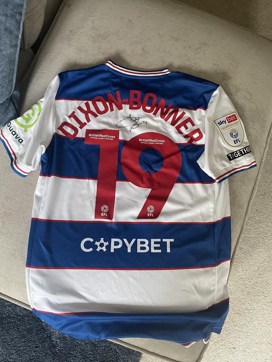 One of the best Christmas presents I’ve ever got! Now to get this bad boy framed 🤩 happy new year <a href="/edixonbonner99/">Elijah Dixon-Bonner</a> 🍻 and all #Qpr fans