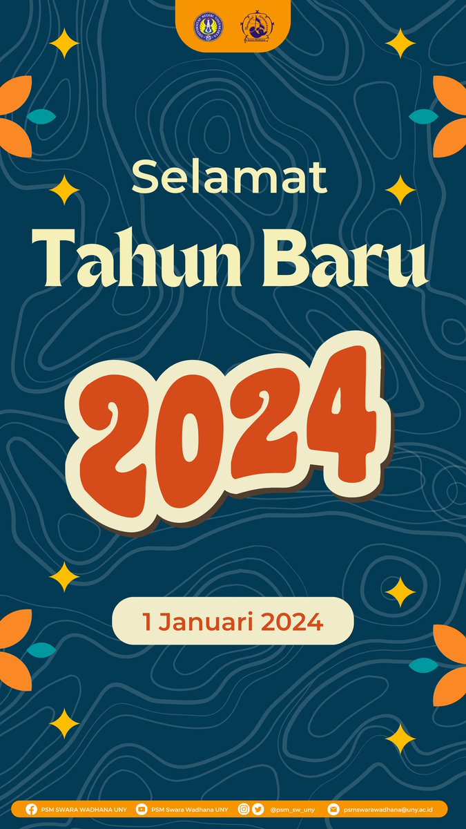 [TAHUN BARU 2024]

Keluarga Besar PSM "SW" UNY mengucapkan Selamat Tahun Baru 2024.
Semoga di tahun ini dapat membawa keberkahan, kesuksesan, kebahagiaan, dan memperbaiki segala hal buruk yang pernah dilewati.

VIVA PSM,
SWARA WADHANA🎶