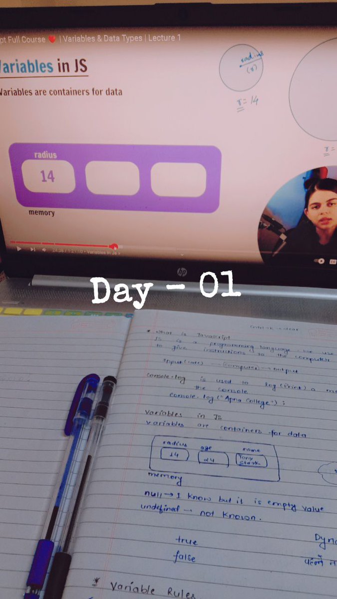 AmitKum_3884's tweet image. "🚀 Day 1: 75 DAYS CHALLENGE 🌟
👩💻 Learned JavaScript from Shradha Ma'am(Lecture - 01)
📚 💡 Grasped some DSA concepts
🧠 💻 Solved 3 easy LeetCode questions 💪
Join the journey! Subscribe & let's crush it together! 🌈🔥 #75DaysChallenge #CodingAdventure #JavaScriptRocks"