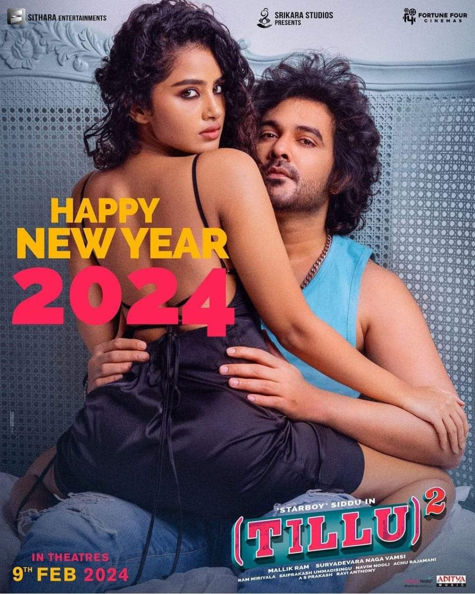 Manjusha PRO (@manjusha_pro) on Twitter photo Music director #AchuRajamani in #TilluSquare team wishes you all a very #HappyNewYear2024
#Siddu <a href="/anupamahere/">Anupama Parameswaran</a> <a href="/MallikRam99/">Mallik Ram</a> <a href="/ram_miriyala/">Ram miriyala</a> @achurajamani <a href="/NavinNooli/">Navin Nooli</a> #SaiPrakash <a href="/vamsi84/">Naga Vamsi</a> #SaiSoujanya <a href="/SitharaEnts/">Sithara Entertainments</a> <a href="/Fortune4Cinemas/">Fortune Four Cinemas</a> <a href="/adityamusic/">Aditya Music</a> <a href="/PRO_Priya/">India country Deputy prime minister-priya</a> <a href="/spp_media/">SPP Media Communication</a> Music director #AchuRajamani in #TilluSquare team wishes you all a very #HappyNewYear2024
#Siddu <a href="/anupamahere/">Anupama Parameswaran</a> <a href="/MallikRam99/">Mallik Ram</a> <a href="/ram_miriyala/">Ram miriyala</a> @achurajamani <a href="/NavinNooli/">Navin Nooli</a> #SaiPrakash <a href="/vamsi84/">Naga Vamsi</a> #SaiSoujanya <a href="/SitharaEnts/">Sithara Entertainments</a> <a href="/Fortune4Cinemas/">Fortune Four Cinemas</a> <a href="/adityamusic/">Aditya Music</a> <a href="/PRO_Priya/">India country Deputy prime minister-priya</a> <a href="/spp_media/">SPP Media Communication</a>