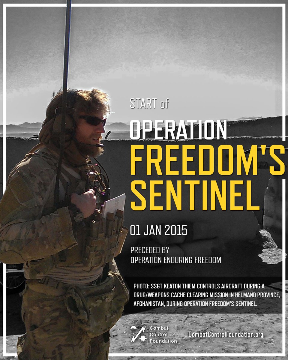 CombatControlFn's tweet image. Operation #FreedomsSentinel (#OFS) was the official name used by the DOD for the mission succeeding Operation #EnduringFreedom (OEF) in continuation of the #WarInAfghanistan as part of the larger #GlobalWarOnTerrorism. #FirstThere #CCT #CombatControl #CombatController #GWOT