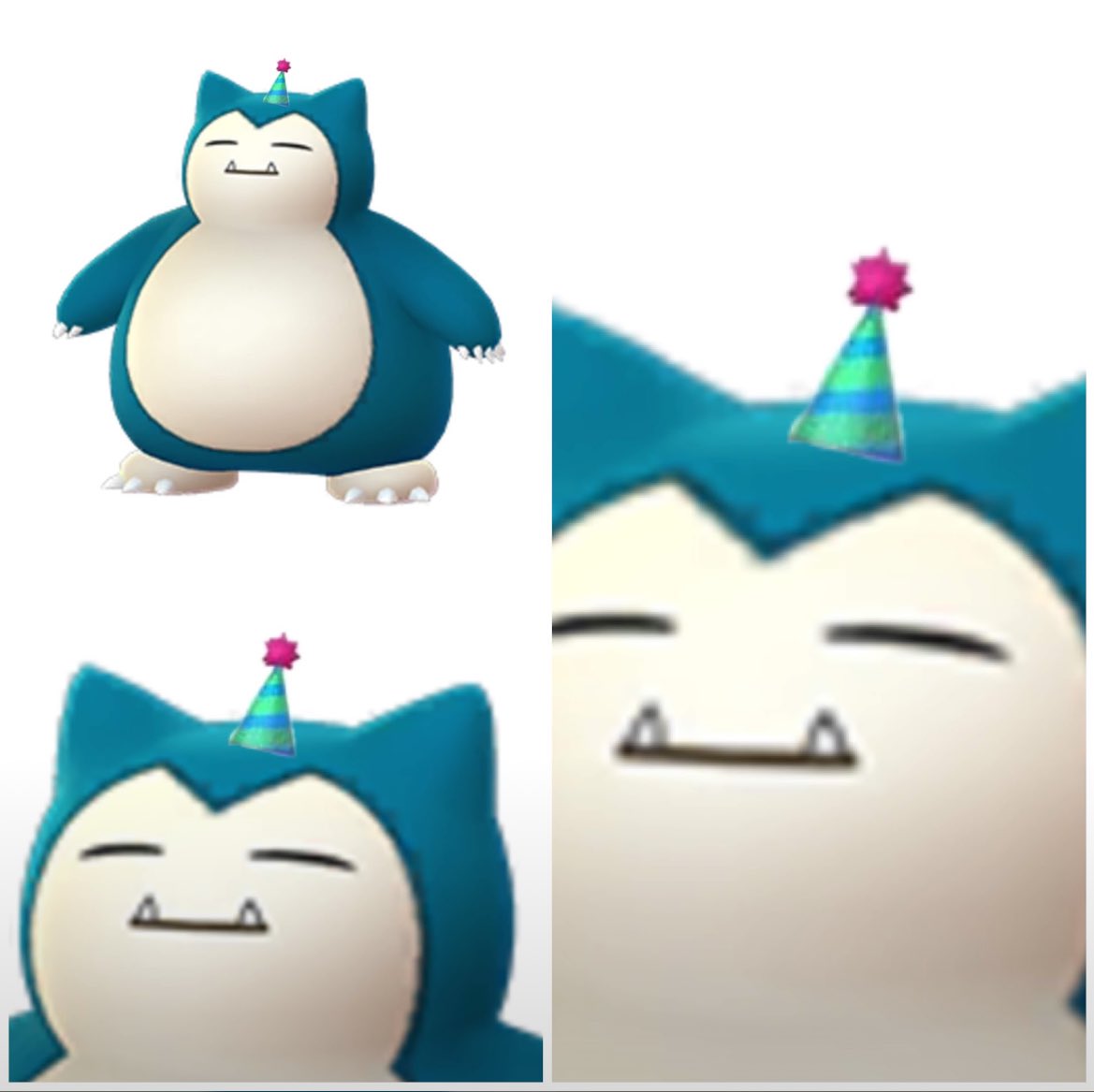 pogo_central's tweet photo. petition to give snorlax his own lil party hat https://t.co/dQXBWVzxgZ