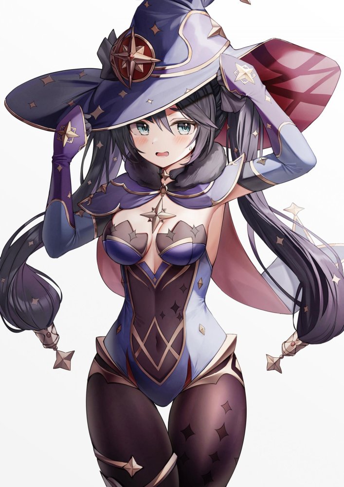 モナ(原神) 「(⁠。⁠•̀⁠ᴗ⁠-⁠)⁠✧正月そうそう寝休日をかまして自分をビックリさせたまま」|まるすのイラスト