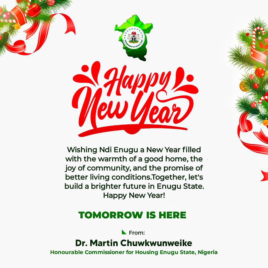 Happy New Year Ndi Enugu #Tomorrowishere
