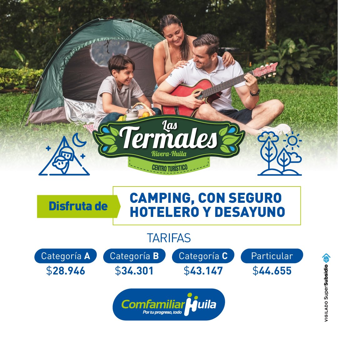 comfamiliarh's tweet photo. ¡Descubre el equilibrio perfecto entre relajación y bienestar!🍃 Ven a Las Termales de Rivera, recarga energías y conecta con la naturaleza🤩

✅Conoce las nuevas tarifas para este 2024
•
•
#PortuProgresoTodo #TermalesDeRivera #Tarifas2024 #ComfamiliarHuila https://t.co/vHvmDP9d6j