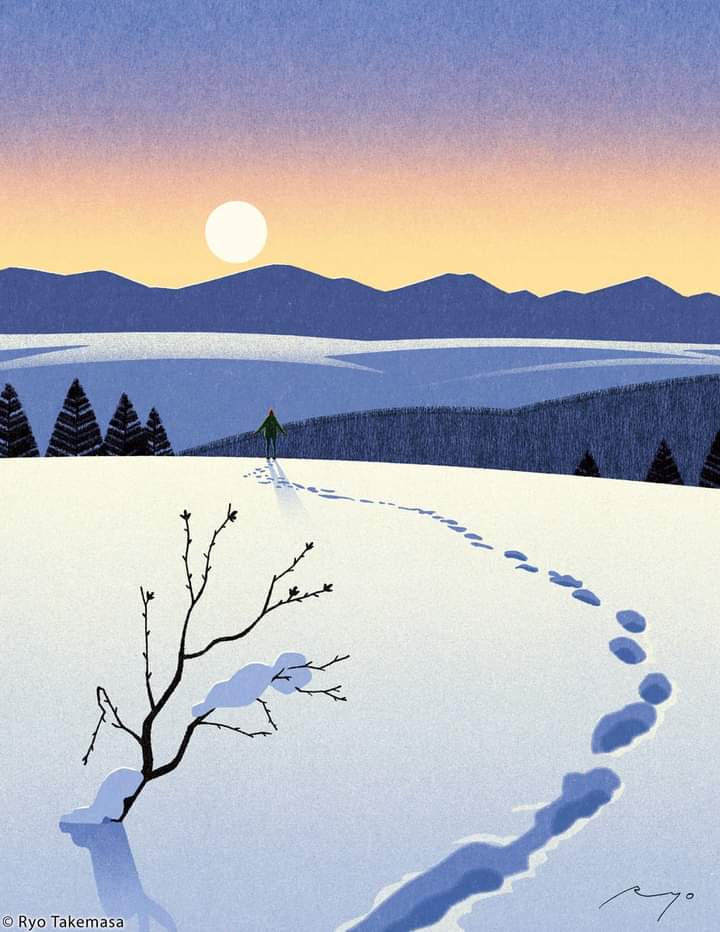 fraveris's tweet photo. Ryo Takemasa (Japanese Artist, born 1981)
"New Year's Day", 2022.
Giclee Print. 
Private Collection. https://t.co/3ThNN10inI