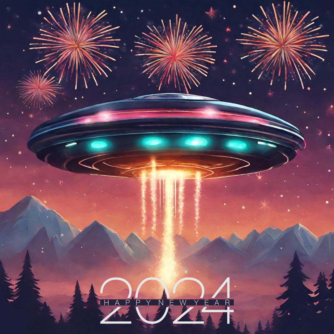 CITDConference's tweet photo. Happy New Years to all of Ufology! 
#ufotwitter #ufoX #UAPTwitter #uapX #newyears #citd #citd24 #citdx https://t.co/nZ7slBesSZ