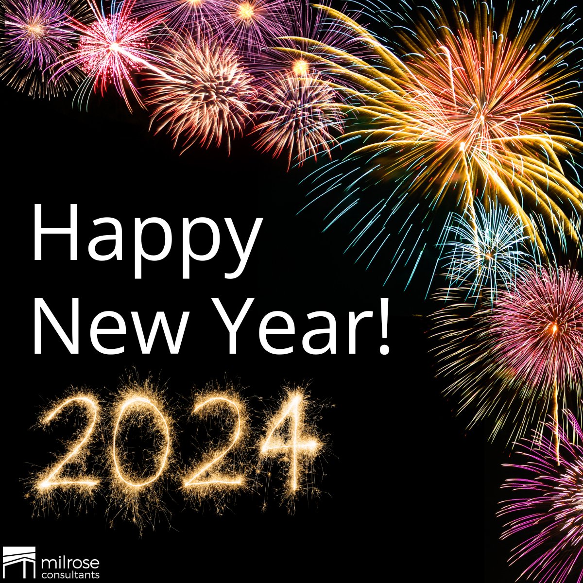milrosecode's tweet photo. From the Milrose family (of companies) to yours, we wish you a happy New Year! 🎊✨ Here's to conquering challenges, unlocking potential, and building a brighter future of innovation and success together in 2024. https://t.co/xPWKOWLaZU