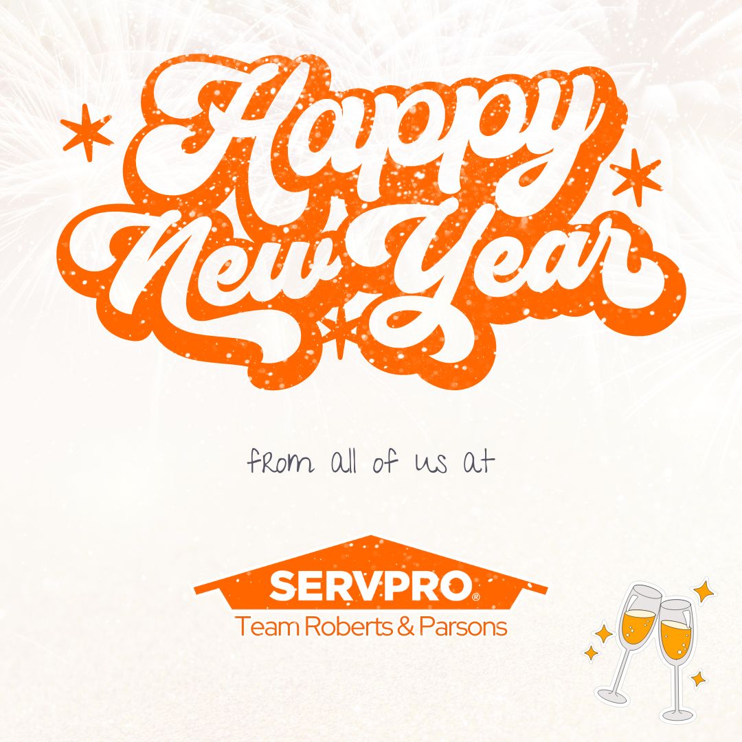 Wishing you and yours a joyous and bountiful New Year! 🥂 From all of us at SERVPRO® !

 📢 Our offices are CLOSED today, but our crews are on standby for emergency restoration services.
606-877-2160