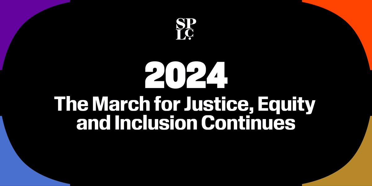 splcenter's tweet image. As we enter 2024, the #SPLC&apos;s mission is the same, strengthened by communities 💪.

The SPLC remains vigilant in partnering with communities to #DismantleWhiteSupremacy, strengthen intersectional movements and advance the #humanrights of all people.