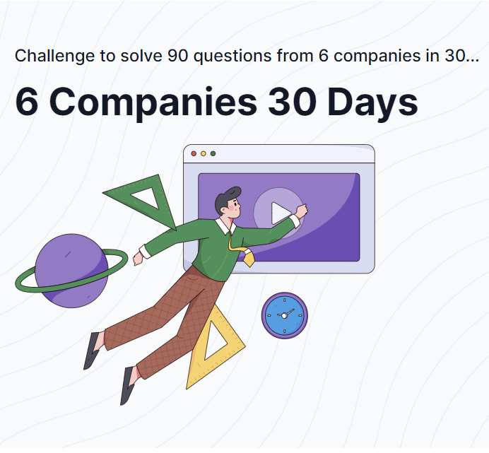 🚀Excited to kick off the 2024 with #6Companies30Days Challenge with
@arsh_goyal!

#ReviseWithArsh #TechInterviews #NewYearChallenge