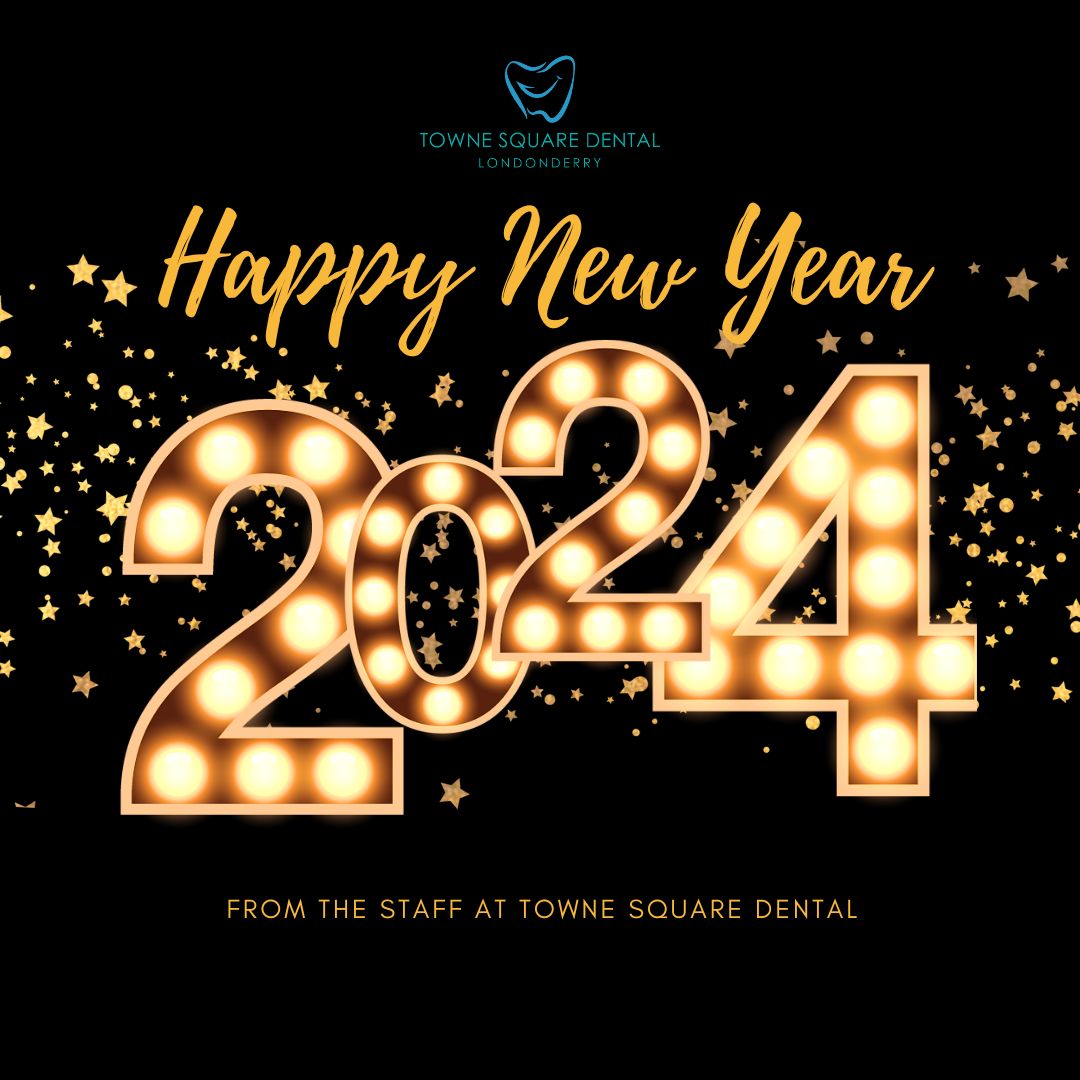 Townesquaredent's tweet photo. Happy 2024! We hope this new year brings prosperity and happiness to everyone! 

#townesquaredental #tsdental #londonderrynh #2024 #happynewyear https://t.co/p4Y2rLtRFF