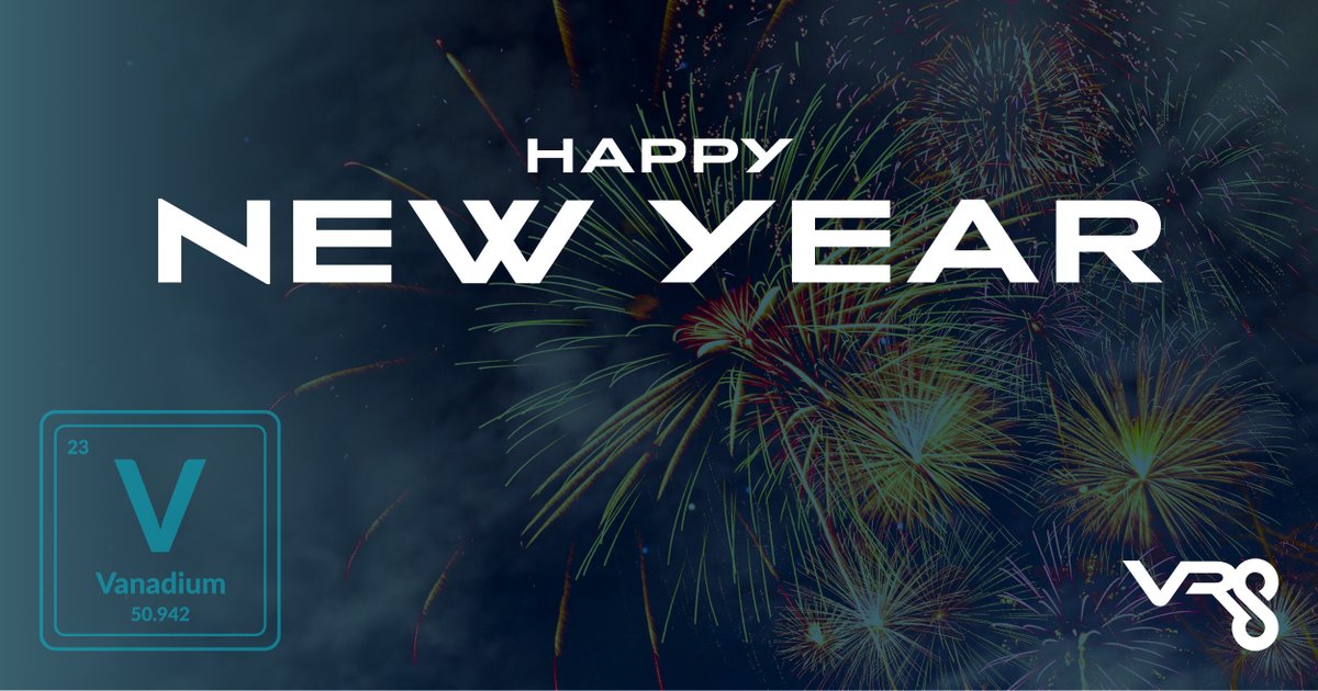 VanadiumResVR8's tweet photo. Wishing all our stakeholders an absolutely incredible 2024! Thank you for your unwavering support over the years- we look forward to having you by our side as we continue to build a sustainable legacy in the coming years!
#VanadiumResources #VR8 #NewYear https://t.co/XhrTqwj3Ue
