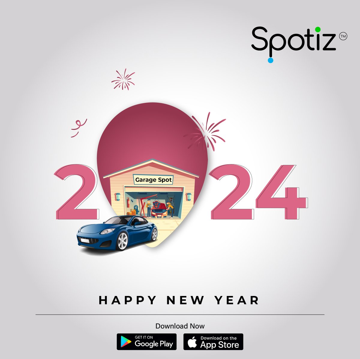 The world is a #SpotLight 🧩🌿🌍, so let's protect and cherish it!
We wish you an extraordinary year 2️⃣0️⃣2️⃣4️⃣, full of joy, health and prosperity! 
🌟💚💎
On this occasion, we'd like to welcome our newest #spot: the #Garage #Spot.
🛠🛵🚗
#CollectiveIntelligence #People2People