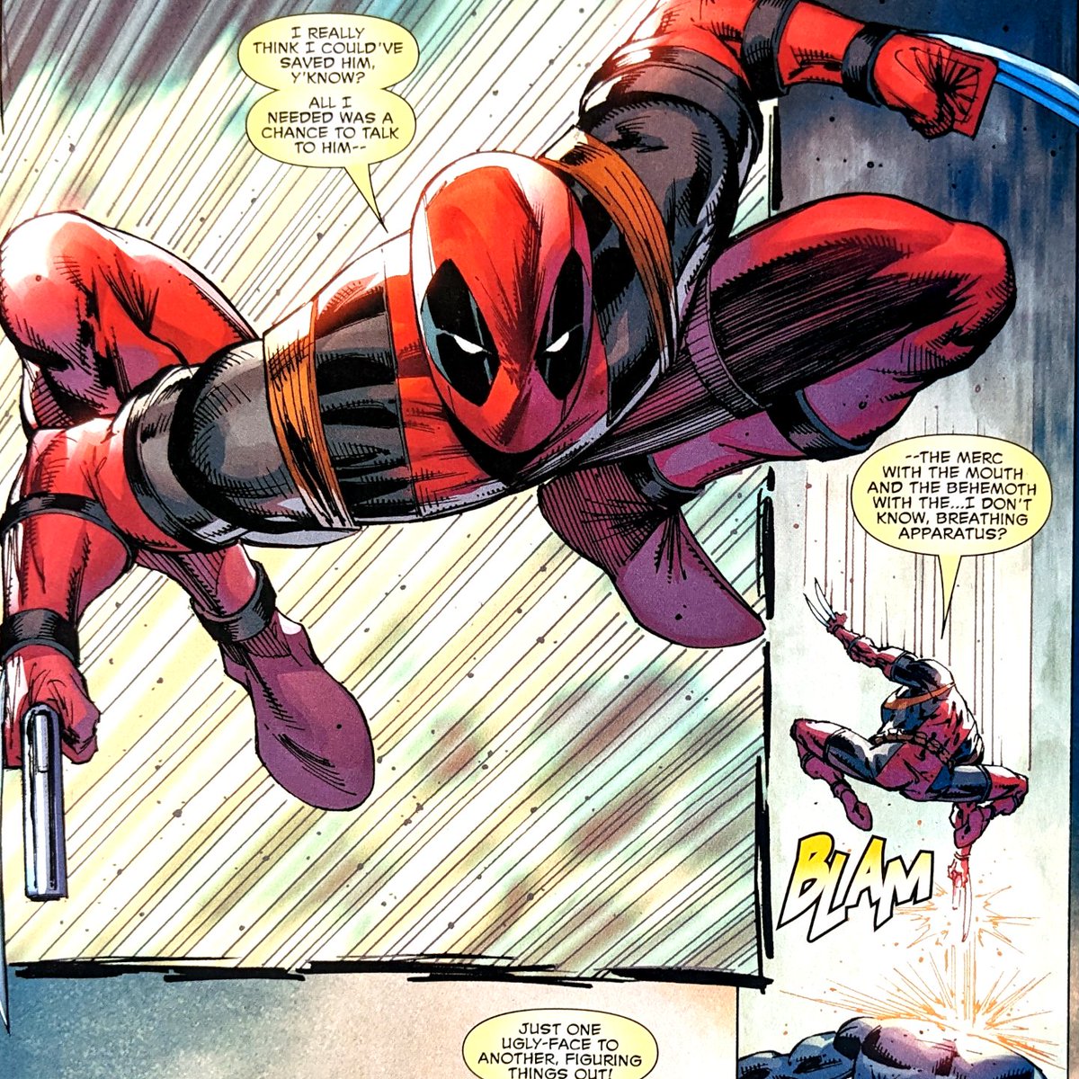 Deadpool Badder Blood #5: Das große Finale mit Deadpool, Spider-Man &amp; Wolverine! Spannender Abschluss mit unerwarteten Wendungen und erstklassigen Zeichnungen. Rob Liefeld hinterlässt einen fesselnden Eindruck. 😍🔥👍💥 #Deadpool #Comic