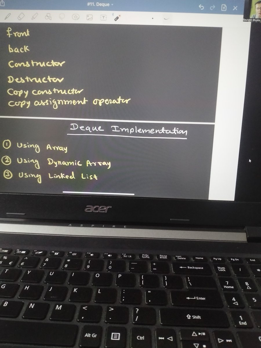 Aachal_Thaware's tweet image. Day 32/100 #100daysofchallenge 
Today I have learned Deque implementation
We can implement Deque
By :- 
🔸 using array 
🔸 Using dynamic array 
🔸 using linked list
#dsa