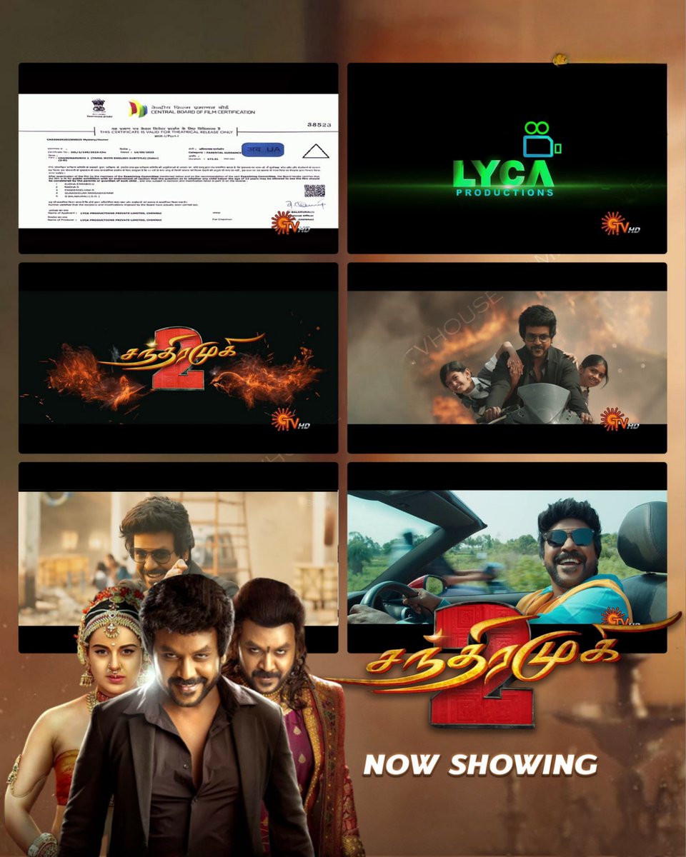 DVision33660's tweet photo. Chandramukhi2 - World TV Premiere On
Sun TV - Now Showing

#Ragawalawrance #Vadivelu #LaksmiMenon #RaadhikaSarathkumar #KanganaRanaout #Chandramukhi2WTPOnSunTV https://t.co/etxIc4GaZ4