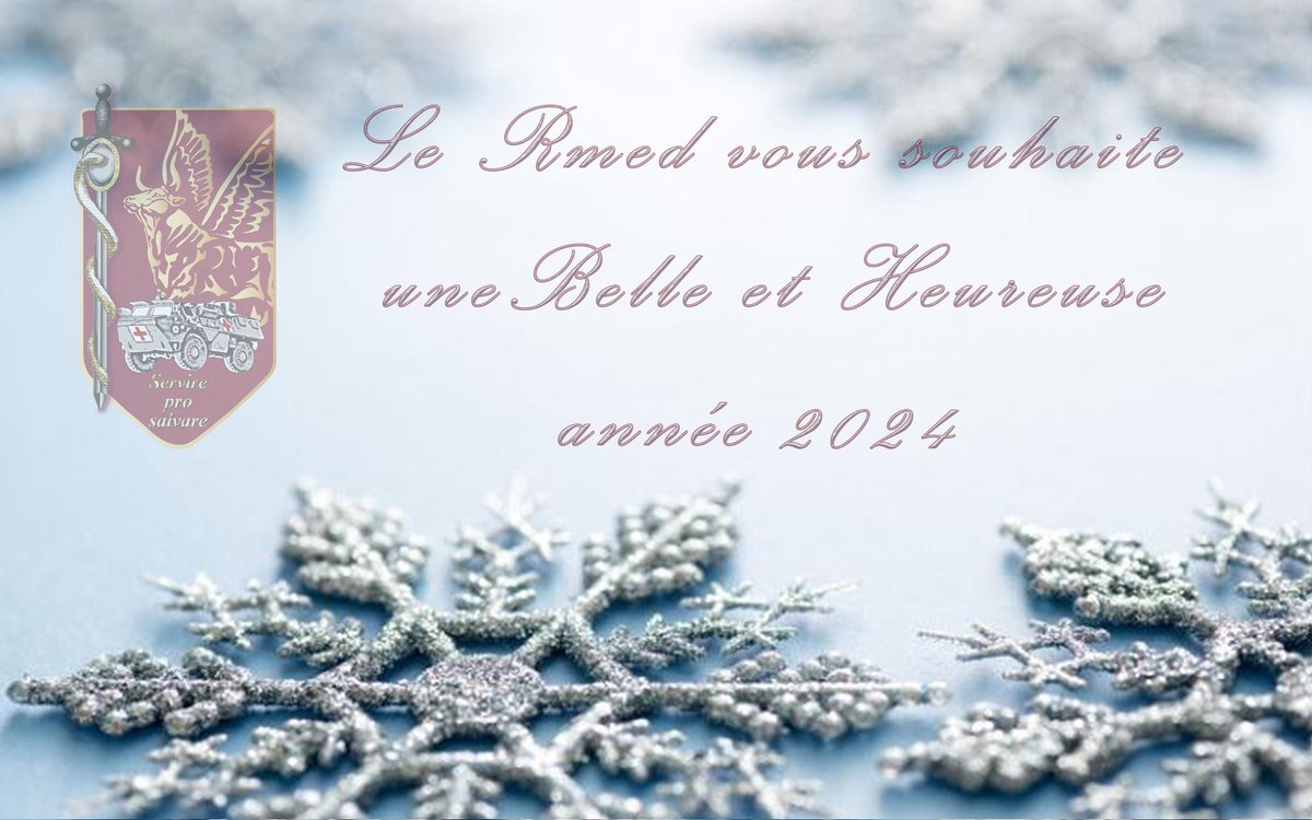 RegimentMedical's tweet image. Le Régiment médical vous souhaite une belle et heureuse année 2024.

Nous avons tous une pensée particulière pour les militaires qui sont actuellement loin de chez eux en OPEX ou en mission sur le territoire national.

#Cohésion
#RMED
#Comlog
#DefenseSudEst