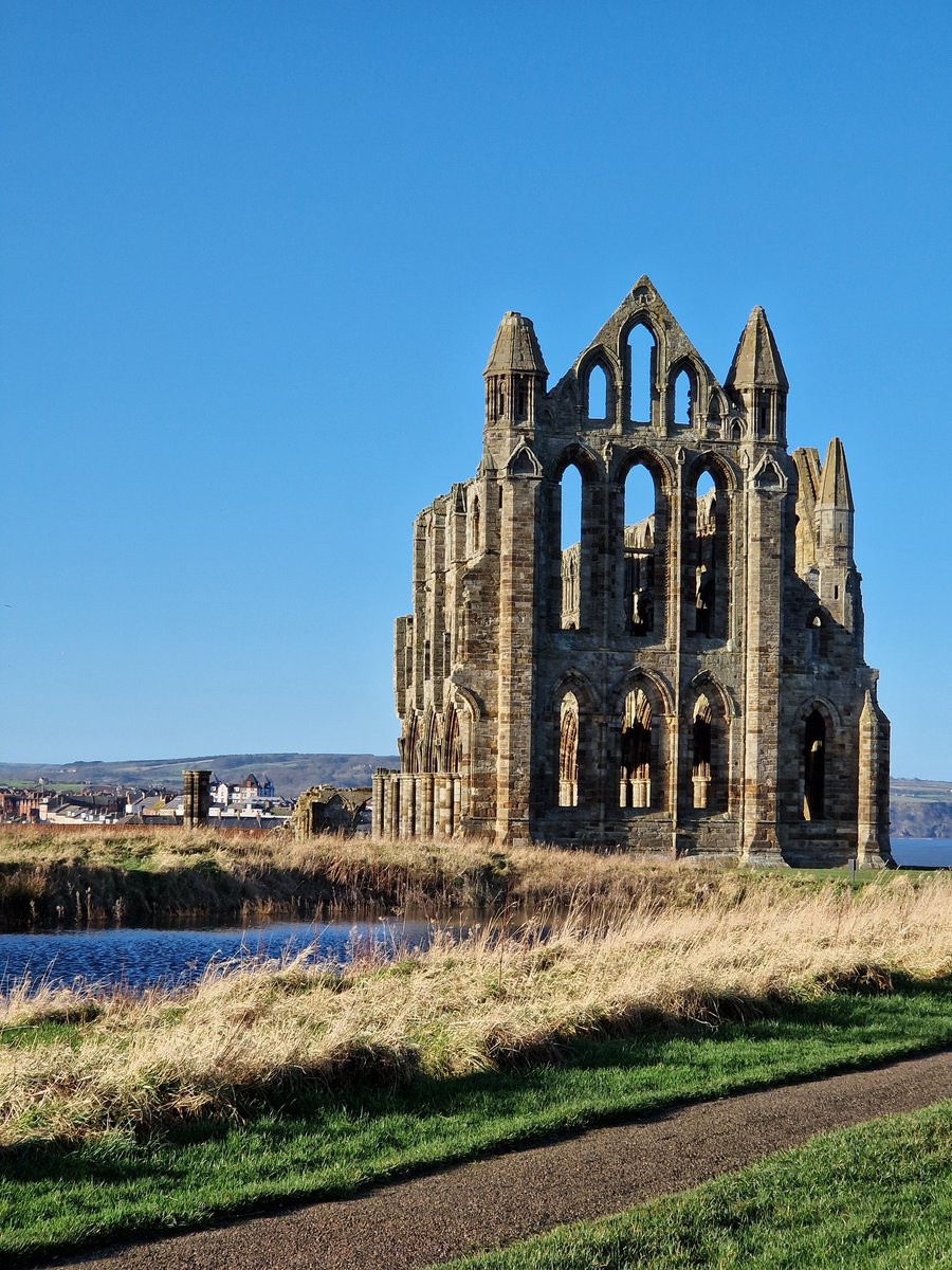 Beautiful day for a walk around #WhitbyAbbey