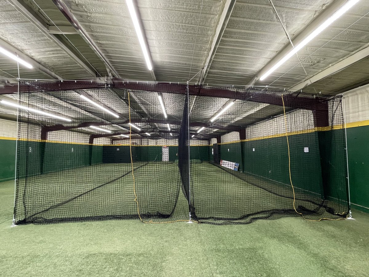 CHSHurricaneBSB's tweet photo. Happy New Year from the Hurricanes. Thank you to Coach D, Coach Woodard &amp; staff, &amp; others that our players begin 2024 with new lighting and netting in our hitting facility! https://t.co/tIKnBDZvPb