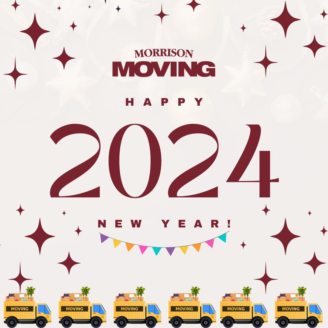 MorrisonMoving's tweet image. Happy New Year! 🥳
May the new year bless you with health, wealth and happiness!

#morrisonmoving #happynewyear