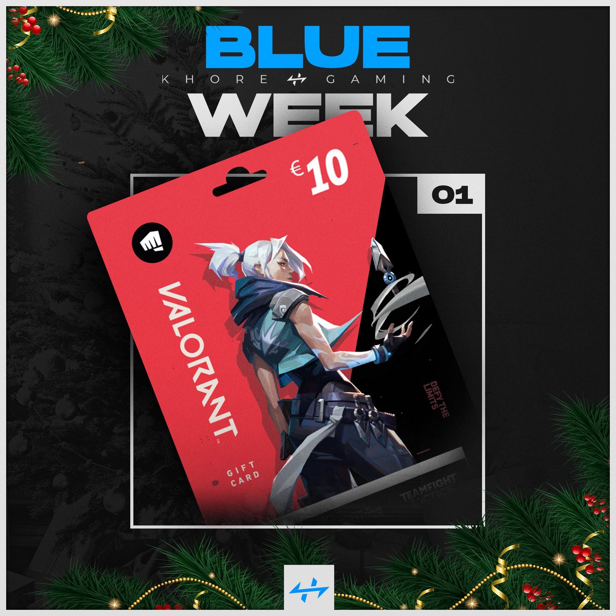 BLUE WEEK DÍA 1 |

SORTEO 10€ VALORANT POINTS 🎁

Para participar:

-Dar RT a este tweet
-Seguir a @Khore_Gaming 
-Etiqueta a un amigo o amiga 

El ganador del sorteo se dará hoy a las 23:59h y desbloquearemos el regalo del día 2.

Mucha suerte!🫡🩵