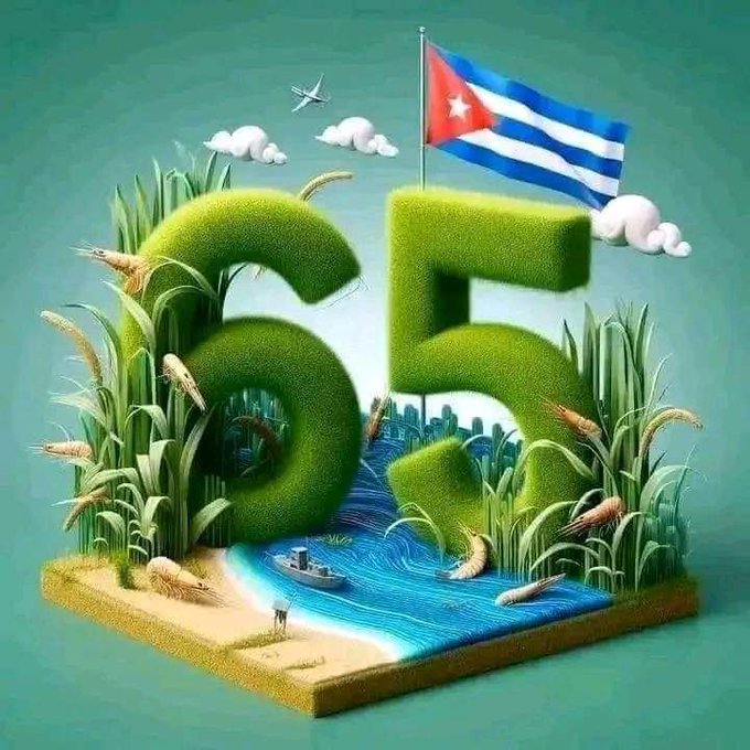 Por un 65 aniversario de Victorias, Viva la Revolución Cubana. #Cuba #CubaPorLaVida #EstaEsLaRevolucion #CubaCooperaven @japortalmiranda @MINSAPCuba