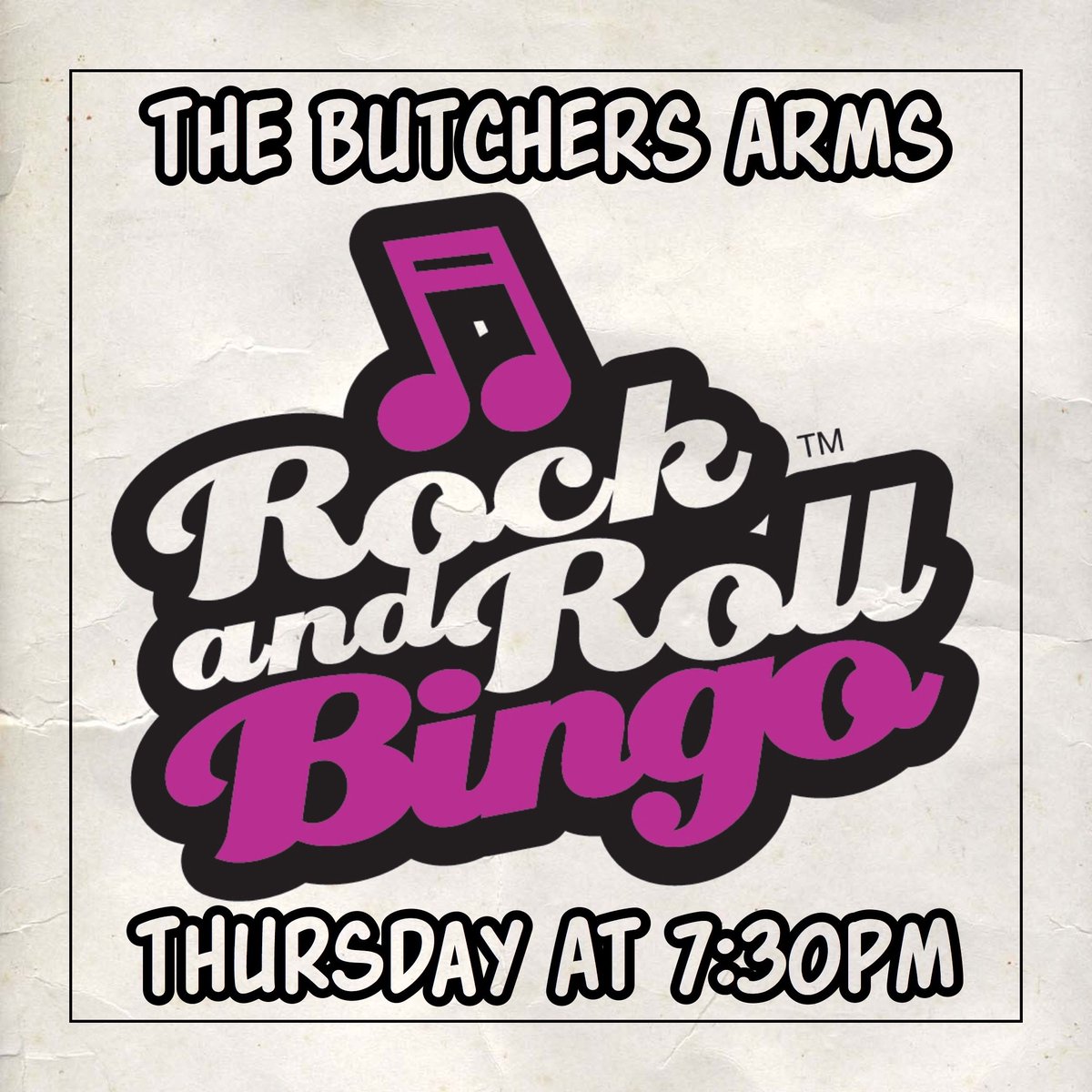 Join us on Thursday at #TheButchersArms in #Sheepscombe for a night of #RockAndRollBingo! 7:30pm start with cash to be won